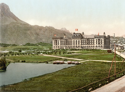 Maloja, Kursaal Hotel en 1900 par Photoglob N°0000009853