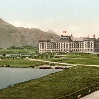 Maloja, Kursaal Hotel en 1900 par Photoglob N°0000009853