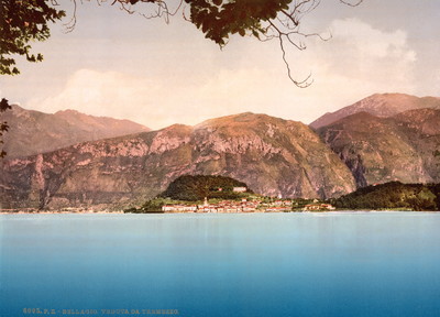 Lac de Côme, Bellagio en 1900 par Photoglob N°0000006095