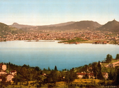 Lac de Côme, Côme en 1900 par Photoglob N°0000001397