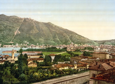 Lac de Côme, Côme en 1900 par Photoglob N°0000006092