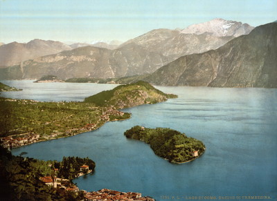Lac de Côme, baie Tremezzina en 1900 par Photoglob N°0000001398 Lac de Côme, baie Tremezzina en 1900 par Photoglob N°0000001398
