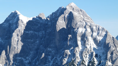 Hochtor, Face NW vue depuis les pentes du Reichenstein.