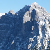 Hochtor, Face NW vue depuis les pentes du Reichenstein.