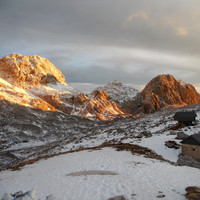Vue vers le S depuis le refuge Zasavska koča (Prehodavci)