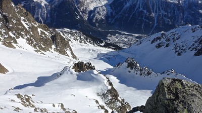 La descente sur les Praz La descente sur les Praz