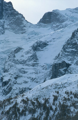 Glacier de la Meije, Brèche de la Meije N, par omα Glacier de la Meije, Brèche de la Meije N, par omα