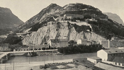 La Bastille de Grenoble en 1900 par le TCF