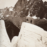 Les Drus W et Mer de Glace par Braun