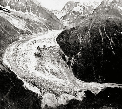 Mer de Glace en 1850 Mer de Glace en 1850