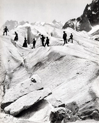 Mer de Glace en 1885 par Georges Tairraz I Mer de Glace en 1885 par Georges Tairraz I