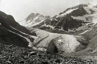 Les Bans, Glacier de la Pilatte, en 1910