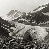 Les Bans, Glacier de la Pilatte, en 1910