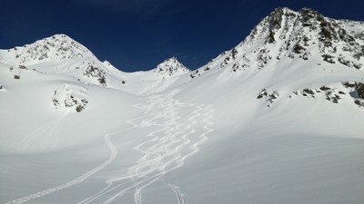 Descnte du col de la lavoire Descnte du col de la lavoire