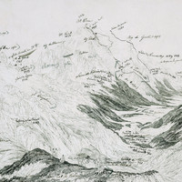 Vue du Col de Balme en 1830 par J.A. Linck