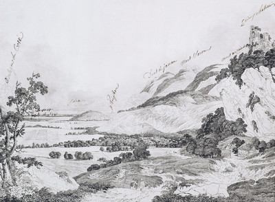 Vallée du Rhône, le lac Léman à l'arrière plan, par J.A. Linck Vallée du Rhône, le lac Léman à l'arrière plan, par J.A. Linck