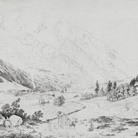 Chamonix et le Mont Blanc par J.A. Linck