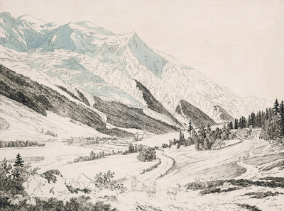 Chamonix et le Mont Blanc par J.A. Linck Chamonix et le Mont Blanc par J.A. Linck