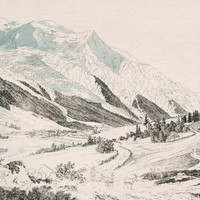 Chamonix et le Mont Blanc par J.A. Linck