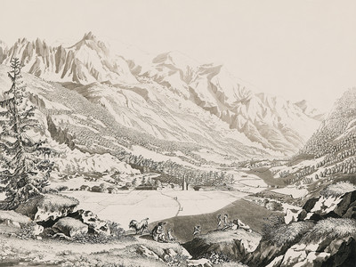 L'Argentière et la vallée de Chamonix par J.A. Linck L'Argentière et la vallée de Chamonix par J.A. Linck