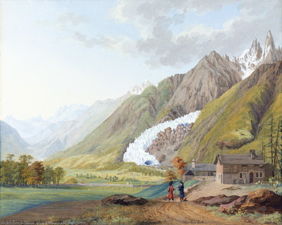 Mer de Glace, Aiguille Verte et Drus par J.A. Link Mer de Glace, Aiguille Verte et Drus par J.A. Link
