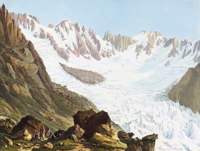 Bassin de Talèfre vu du Couvercle par J.A. Linck Bassin de Talèfre vu du Couvercle par J.A. Linck