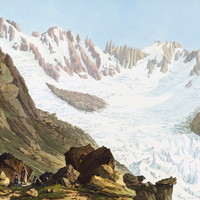 Bassin de Talèfre vu du Couvercle par J.A. Linck