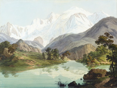 Aiguille du Midi, Mont Blanc du Tacul, Mont Maudit, Mont Blanc, Aiguille de Bionnassay, par J.A. Linck Aiguille du Midi, Mont Blanc du Tacul, Mont Maudit, Mont Blanc, Aiguille de Bionnassay, par J.A. Linck