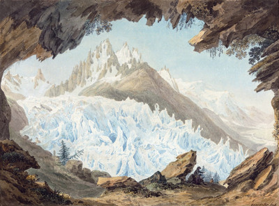 Mer de Glace, Dent du Géant, Grands Charmoz, Chamonix, vus du Chapeau par J.A. Linck Mer de Glace, Dent du Géant, Grands Charmoz, Chamonix, vus du Chapeau par J.A. Linck
