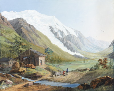 Mont Blanc et Glacier des Bossons par J.A. Linck Mont Blanc et Glacier des Bossons par J.A. Linck