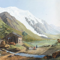 Mont Blanc et Glacier des Bossons par J.A. Linck