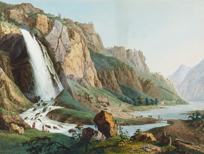 Cascade de Pissevache par J.A. Linck Cascade de Pissevache par J.A. Linck