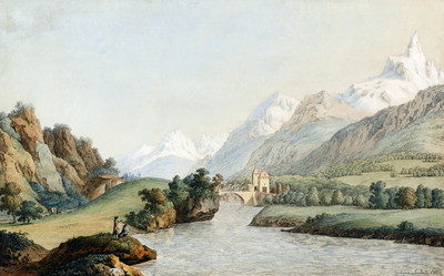 Le Rhône à St Maurice, Cîme de l'Est, par J.A. Linck Le Rhône à St Maurice, Cîme de l'Est, par J.A. Linck