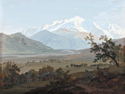 Mont Blanc et plaine de Sallanches par J.A. Linck Mont Blanc et plaine de Sallanches par J.A. Linck