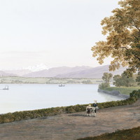 Lac de Genève et Mont Blanc, par J.A. Linck