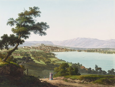 Lac de Genève et Jura, par J.A. Linck Lac de Genève et Jura, par J.A. Linck