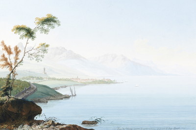 Vevey, le Léman et les Alpes Vaudoises, par J.A. Linck Vevey, le Léman et les Alpes Vaudoises, par J.A. Linck