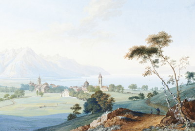 Villeneuve et le Léman, par J.A. Linck Villeneuve et le Léman, par J.A. Linck
