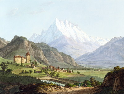 Aigle et les Dents du midi, par J.A. Linck Aigle et les Dents du midi, par J.A. Linck