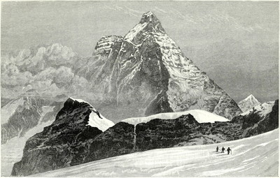 Cervin vu du col Théodule par Ed. Whymper Cervin vu du col Théodule par Ed. Whymper