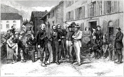 A Zermatt en 1864 par Edward Whymper A Zermatt en 1864 par Edward Whymper