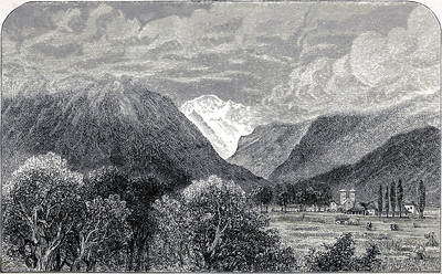 Jungfrau vue d'Interlaken par Edward Whymper Jungfrau vue d'Interlaken par Edward Whymper