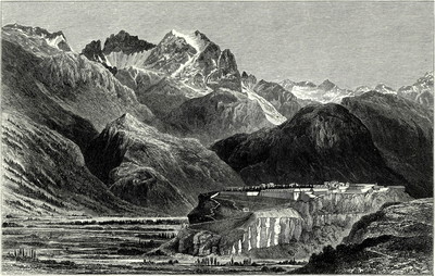 Ailefroide-Pelvoux et Montdauphin vus de Guillestre par Edward Whymper (GRV) Ailefroide-Pelvoux et Montdauphin vus de Guillestre par Edward Whymper (GRV)