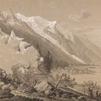 Mont Blanc, Mer de Glace, Glacier des Bossons par J.A. Linck