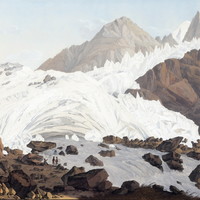 Mer de Glace, source de l'Arveyron, par J.A. Linck