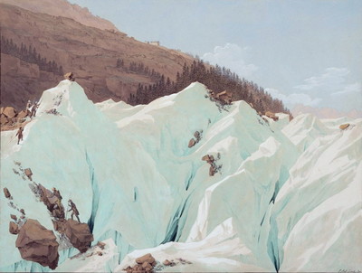 Sur la Mer de Glace au Mont Envers, par J.A. Linck Sur la Mer de Glace au Mont Envers, par J.A. Linck