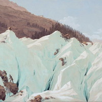 Sur la Mer de Glace au Mont Envers, par J.A. Linck