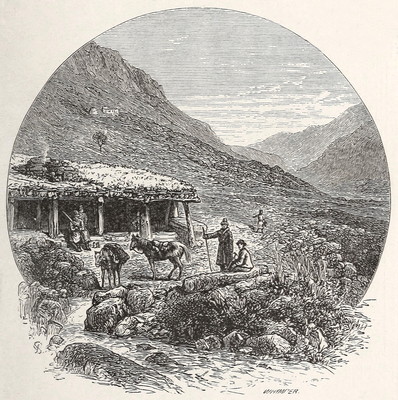 Maison à Bezengi en 1875, par Ed. Whymper Maison à Bezengi en 1875, par Ed. Whymper