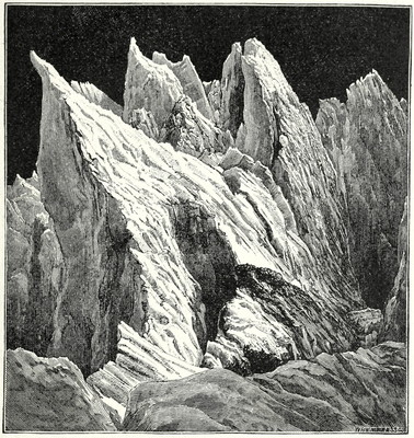 Séracs de la Mer de Glace par Edward Whymper Séracs de la Mer de Glace par Edward Whymper