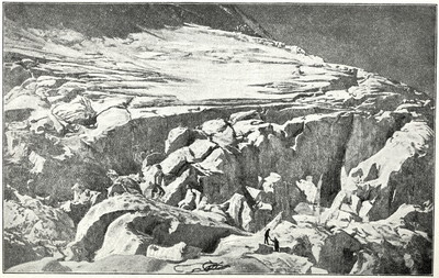 La Jonction des glaciers des Bossons et Taconnaz par Whymper La Jonction des glaciers des Bossons et Taconnaz par Whymper